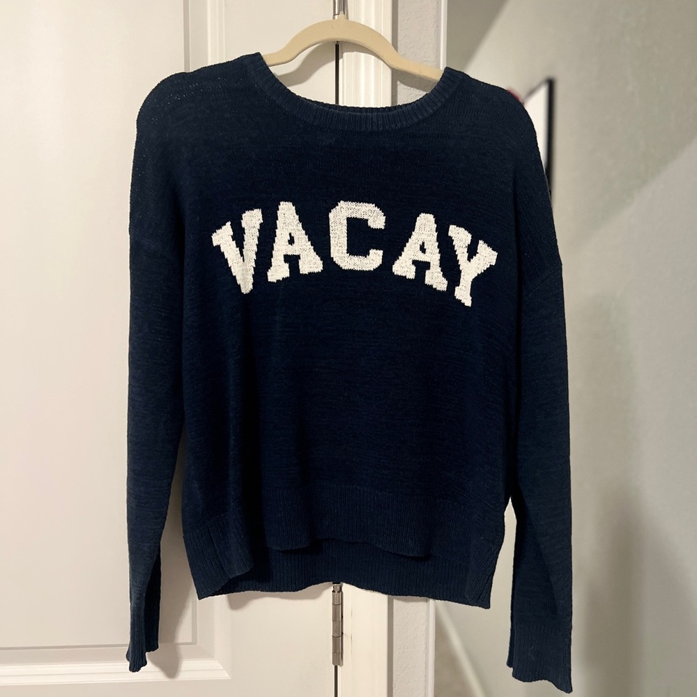 Z Supply Navy Blue “Vacay” Sweater - Picture 3 of 6
